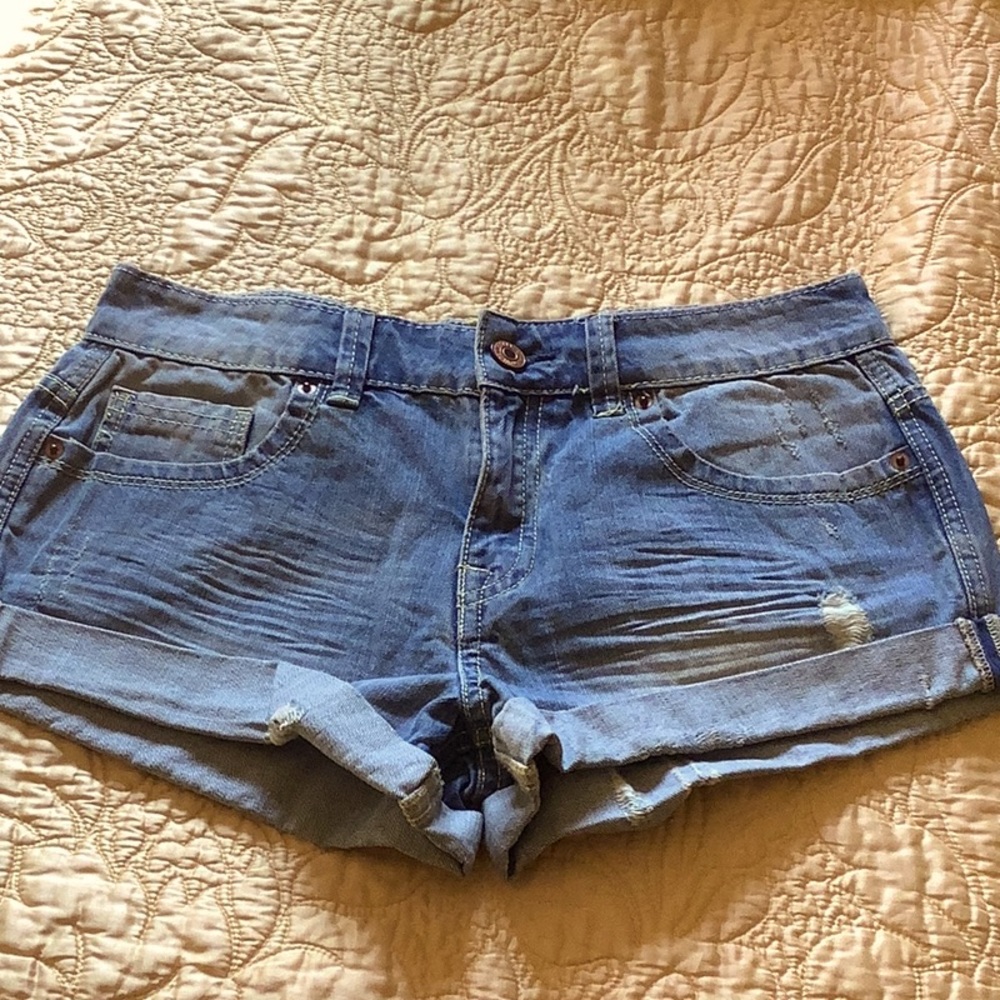 Forever 21 Faded distressed jean shorts